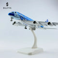 A380 The blue sea turtle aircraft model 20CM