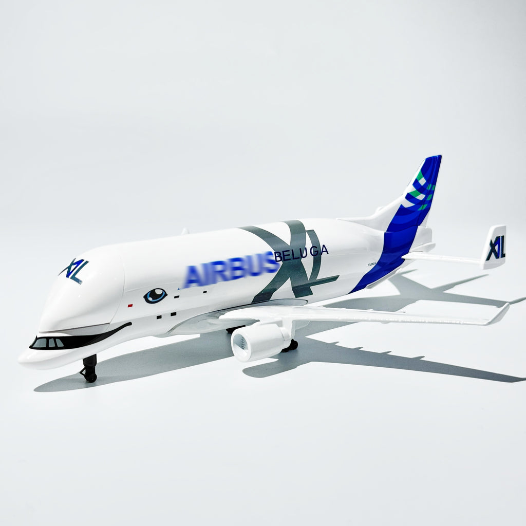 1:400 Scale Beluga XL A330 Diecast Alloy & Resin Aircraft Model with Display Stand, Collectible Airplane Model for Aviation Enthusiasts Home Office Decor Gift