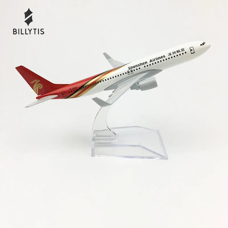 Boeing 737  Shenzhen Airlines aircraft model 16cm